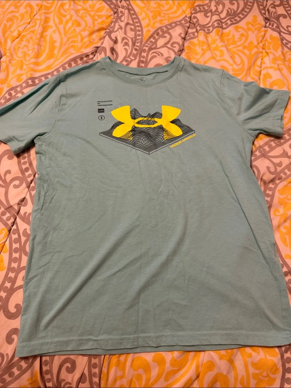 Under Armour youth Light Teal Graphic Logo T-Shirt